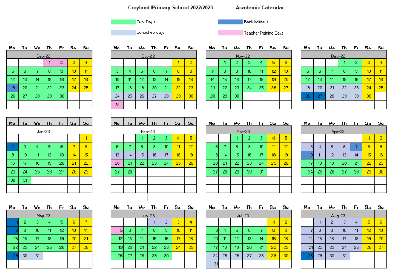 Term Dates - Croyland Primary School